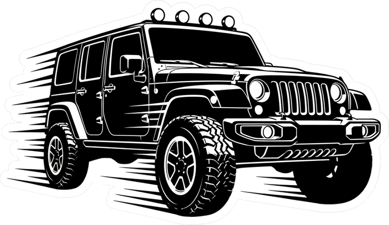 Autoaufkleber offroad geschwindigkeitsstrecke - TenStickers