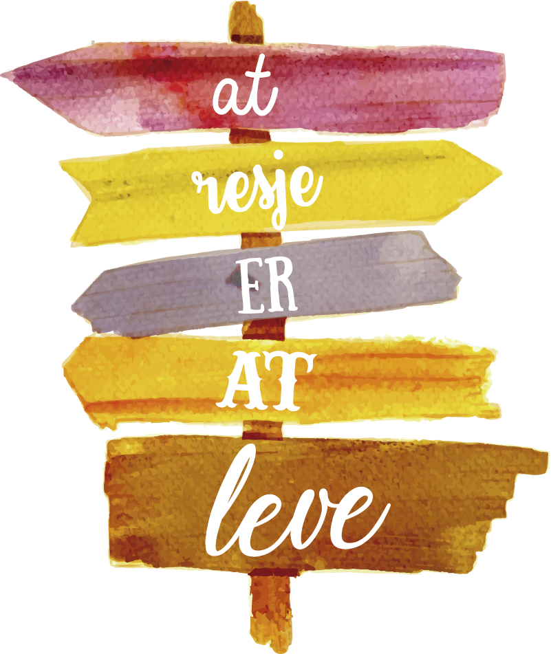 Rejser er levende stue væg indretning - TenStickers