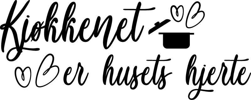 Køkkenet er hjerte af hjemmeklistermærket - TenStickers