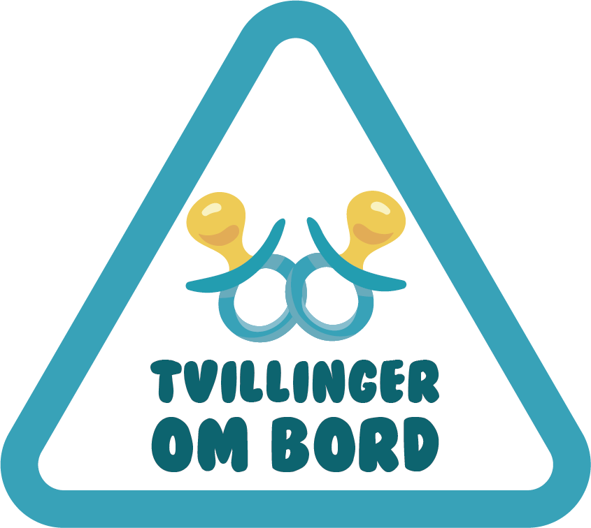 Baby tvillinger ombord baby om bord klistermærke - TenStickers
