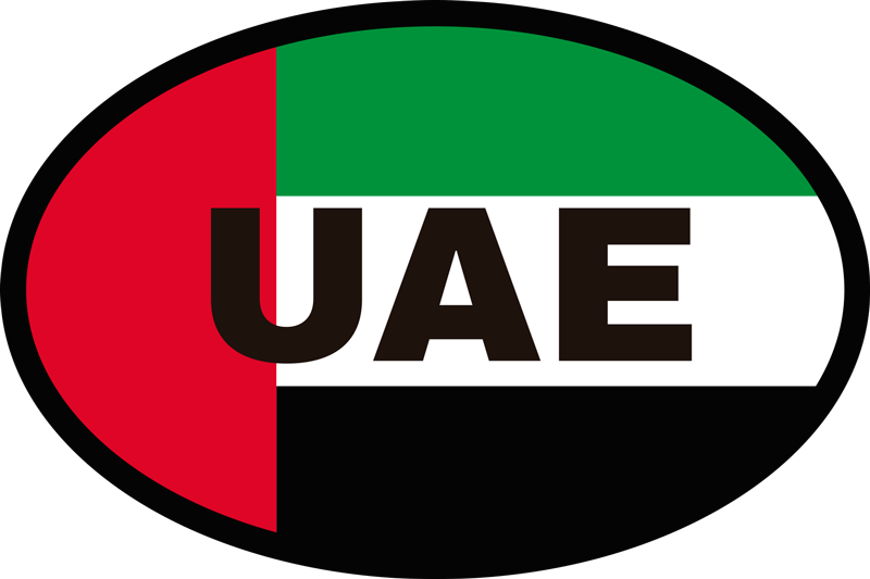 UAE flag Car vinyl Sticker - TenStickers