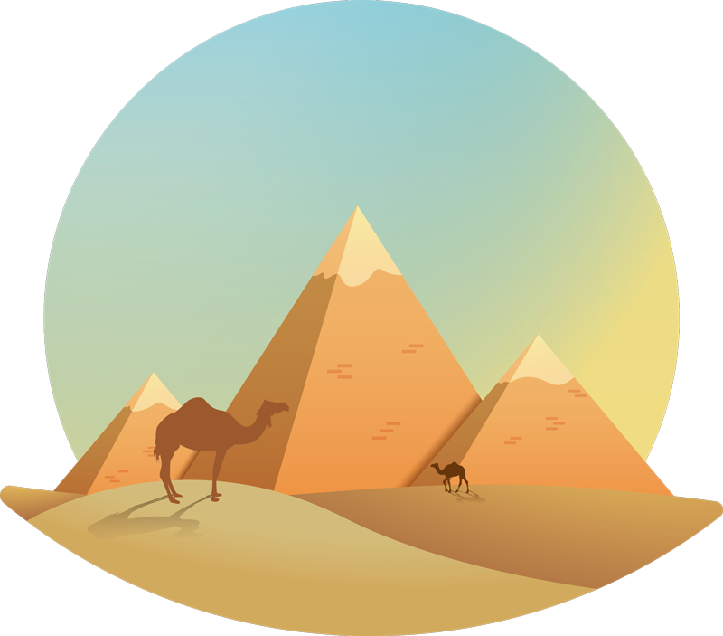 Desert Living Room Wall Decor - TenStickers