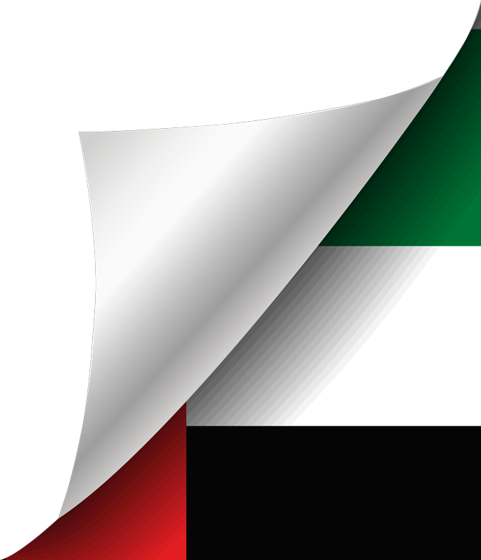 UAE flag corner laptop decal - TenStickers