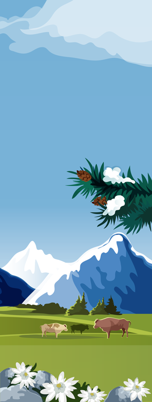 verschiedene Aufkleber Schweiz Ausblick - TenStickers