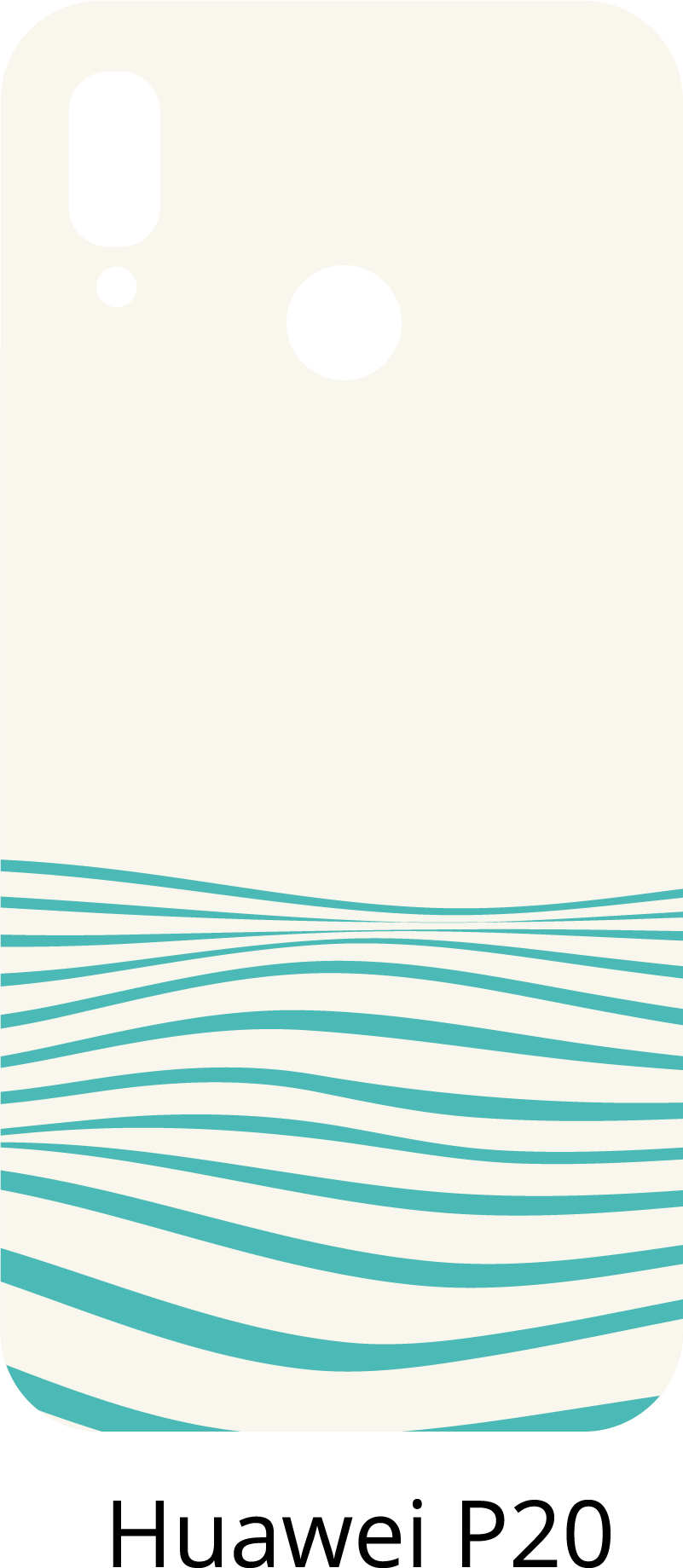 贴纸  华为 波浪图案 - TenStickers