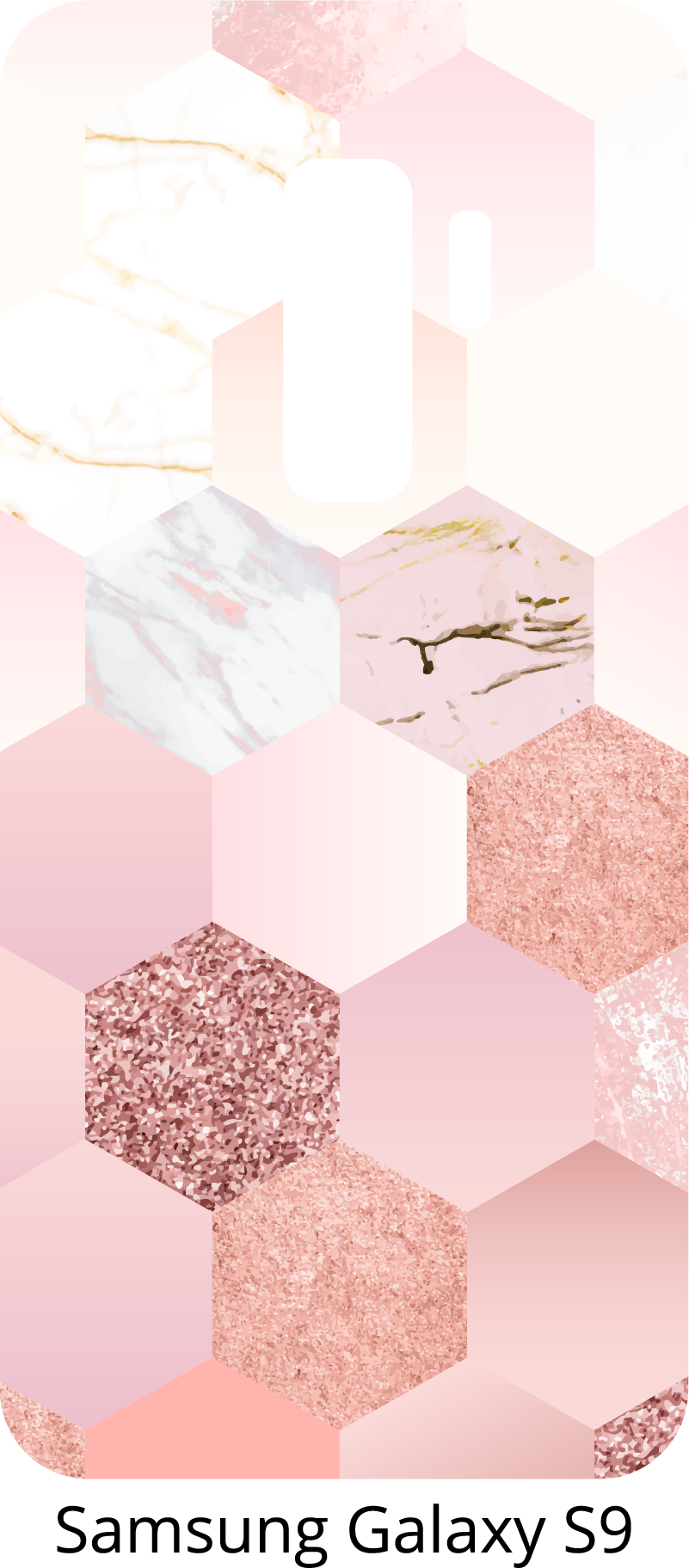 Naklejka telefon Samsung różowa tekstura - TenStickers