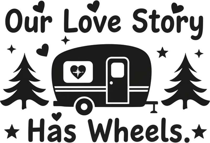 Sticker camping car citation romantique humoristique - TenStickers