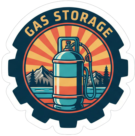 Gas stickers for caravans gas storage - TenStickers