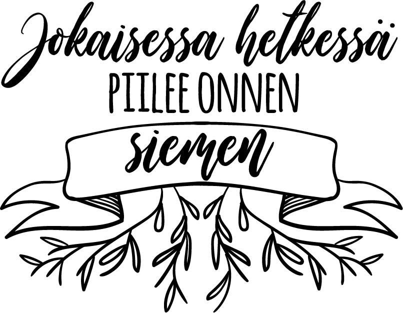 Joka hetki laskee olohuoneen seinän sisustuksen - Tenstickers