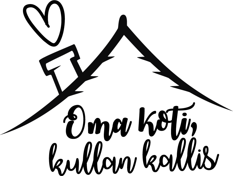 Kotiin makea koti olohuone seinä sisustus - Tenstickers