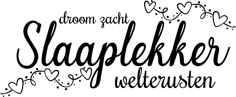 Muurstickers slaapkamer Slaaplekker - TenStickers