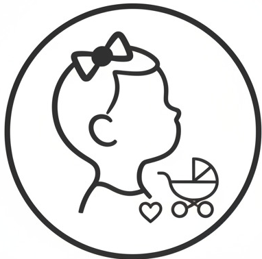 Sticker voiture petite fille minimaliste - TenStickers
