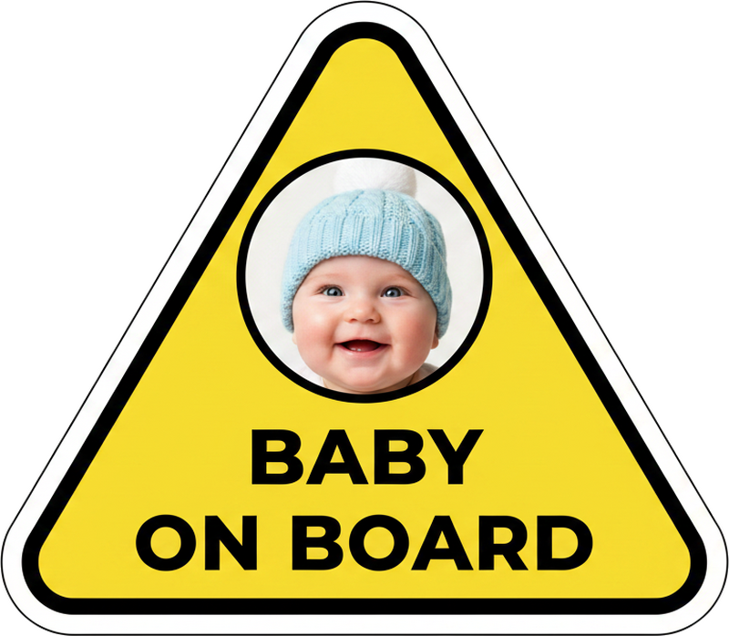 Sticker voiture panneau bébé à bord - TenStickers