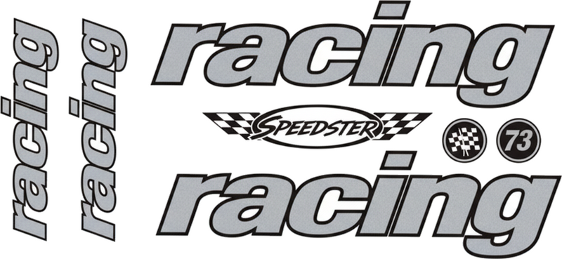 Motorrad aufkleber renntext set - TenStickers