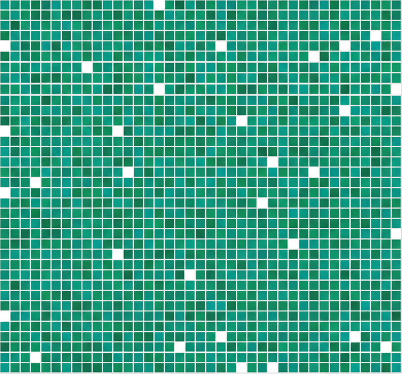 Adesivo per piastrelle sequenza quadrata verde scala - TenStickers