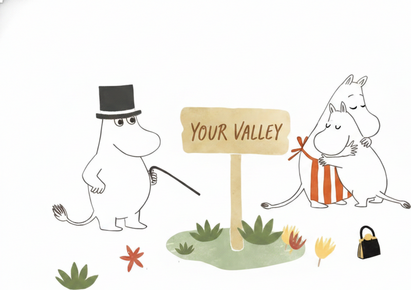 Muursticker kinderkamer het "your valley" bord - TenStickers