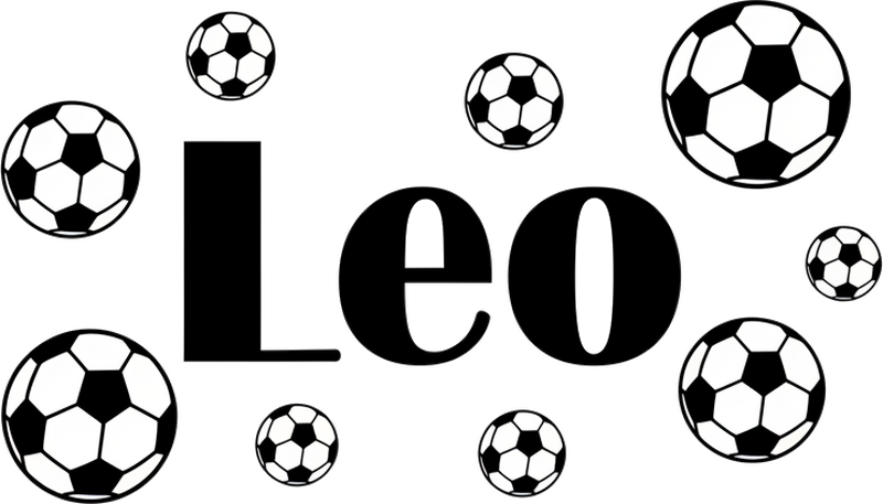 Muursticker kinderkamer voor voetbalfans - TenStickers