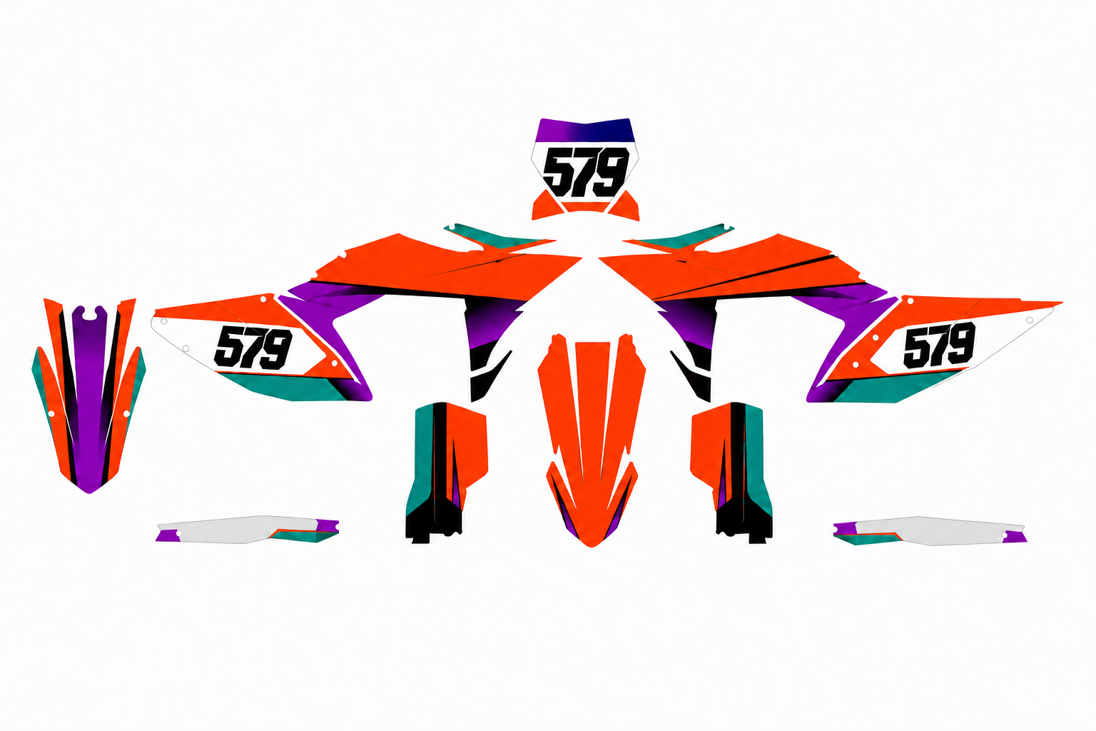 Kit déco motocross ktm sx sx-f 125 - TenStickers