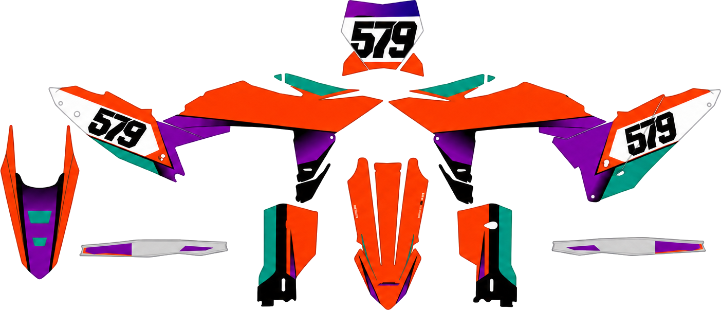 Motocross graphics for ktm sx and sx-f 350 - TenStickers