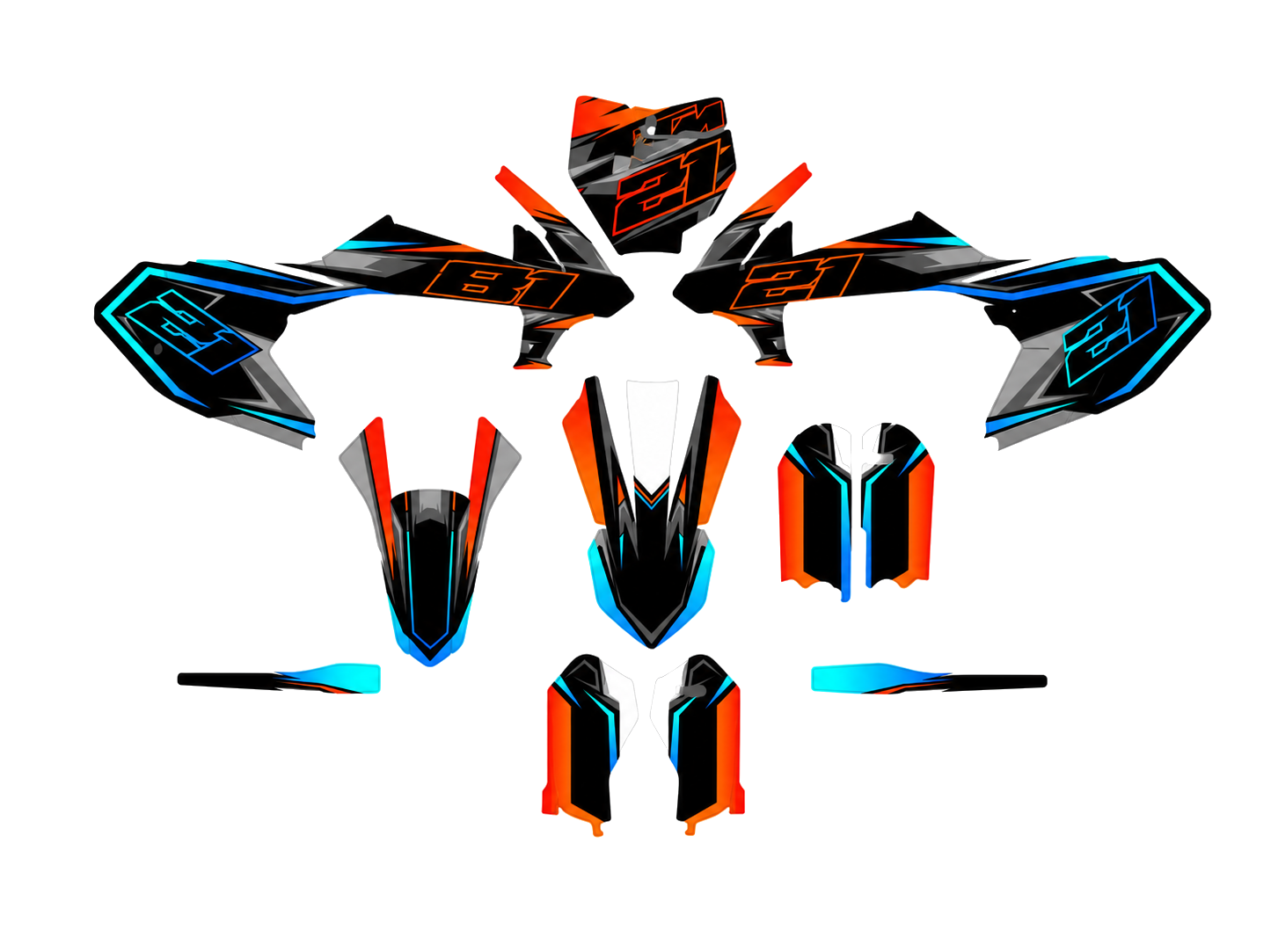 Motocross grafikk ktm 65 sx - Tenstickers