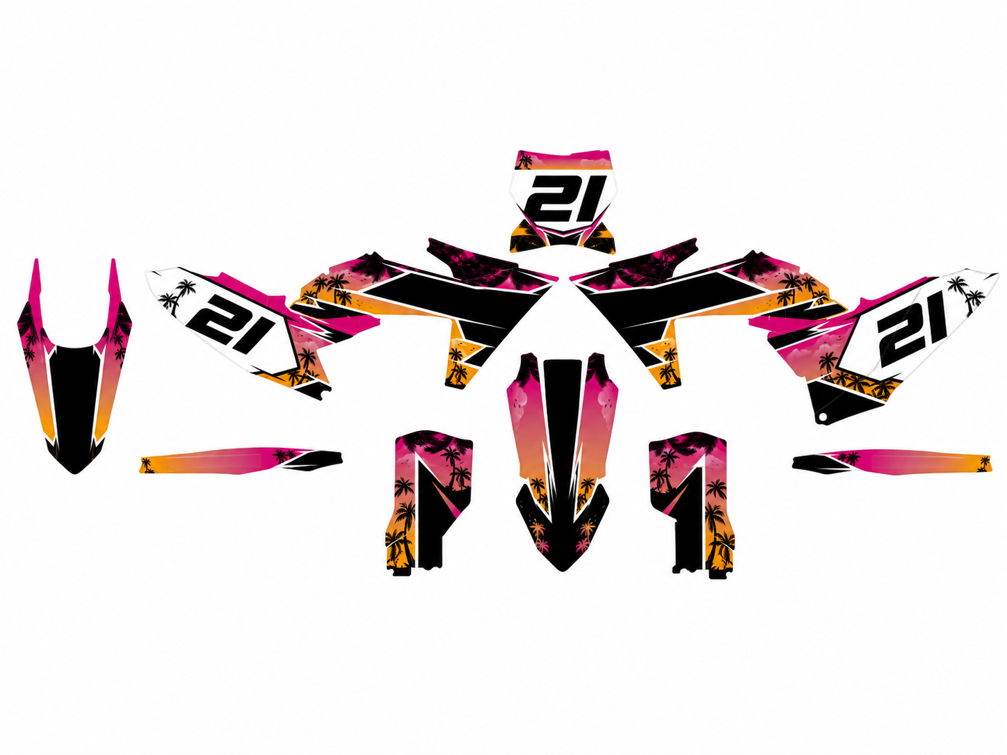 Motocross grafikk ktm sx 250 tropisk - Tenstickers