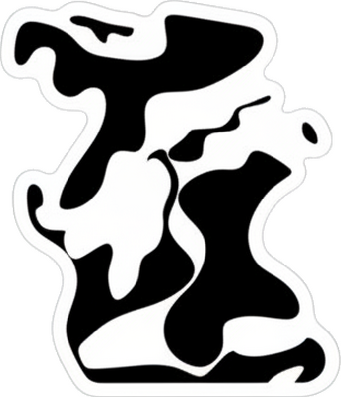 Fiets sticker dierenprint - TenStickers
