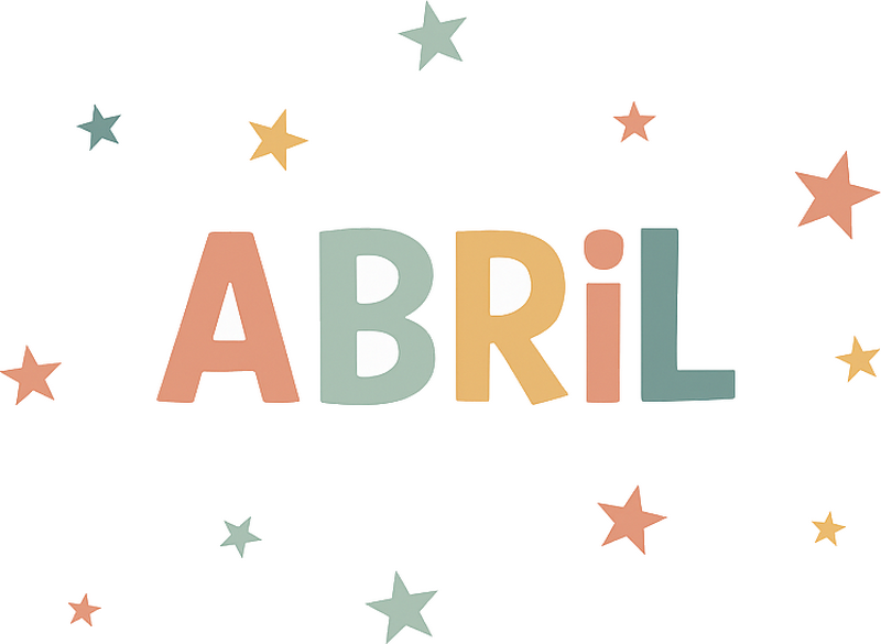Vinilo decorativo personalizable colores pastel y estrellas - TenVinilo