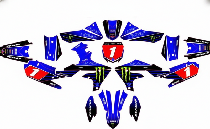 Motocross graphics for yamaha yz-f 250 with number - TenStickers