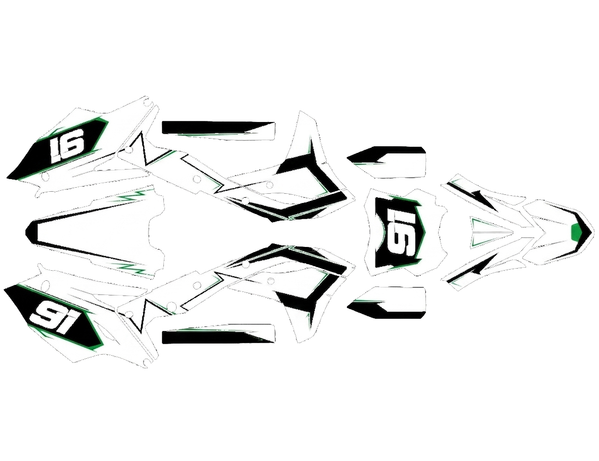 Motocross graphics for kawasaki kx 250 - TenStickers
