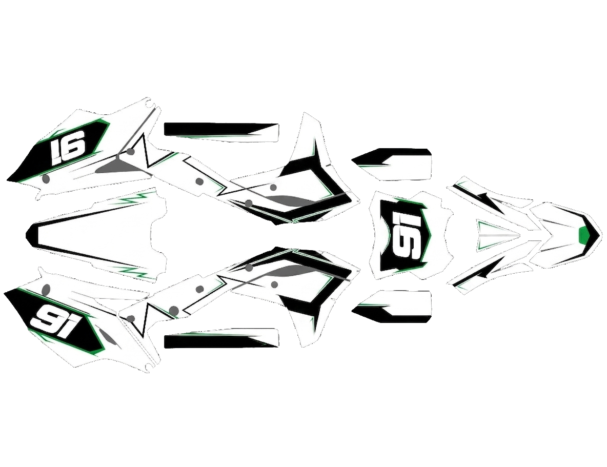 Kit déco motocross pour kawasaki kx 250 - TenStickers