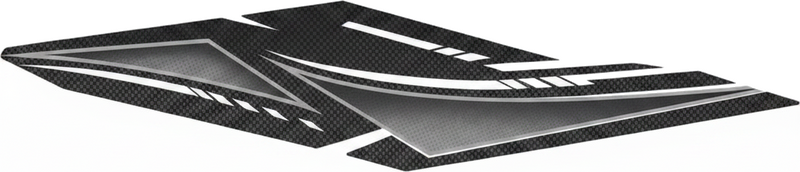 Decal numbers for boats grey with thin white lines - TenStickers