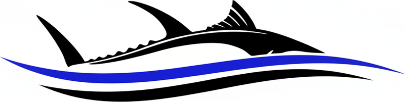 Vinyl boat stripes shark and stripes lines - TenStickers