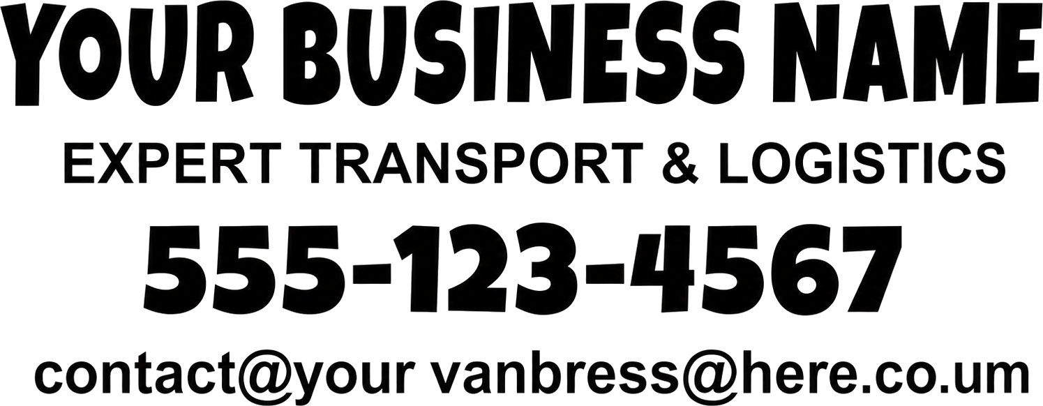 Van sticker for your business promotion - TenStickers