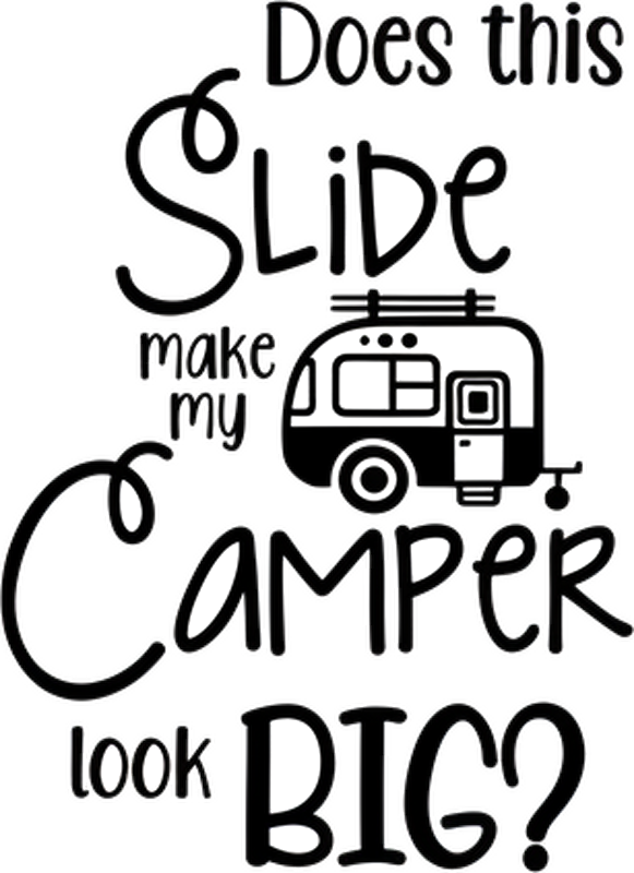 Campervan decal does this slide make my camper big - TenStickers