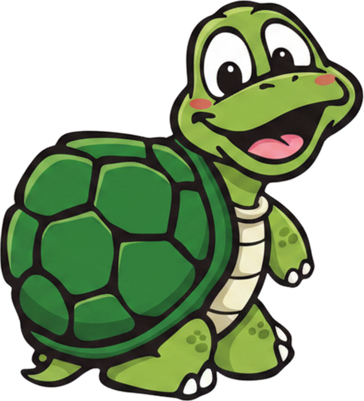Calca para auto tortuga de dibujos amigable - TenVinilo