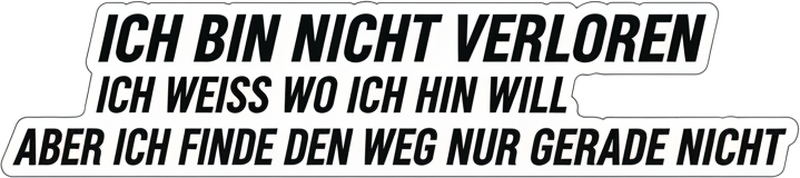 Autoaufkleber lustige schriftzüge für verlorene fahrer - TenStickers