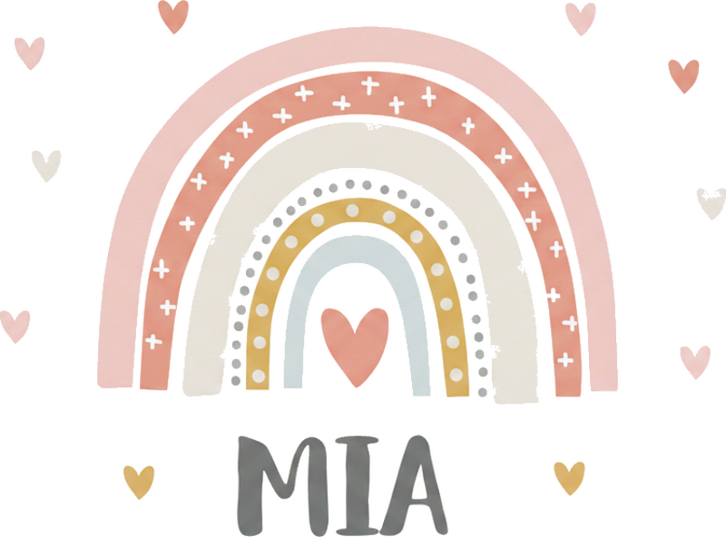 Gyvūnų lipdukas personalizuotas boho vaivorykštė - „Tenstickers“