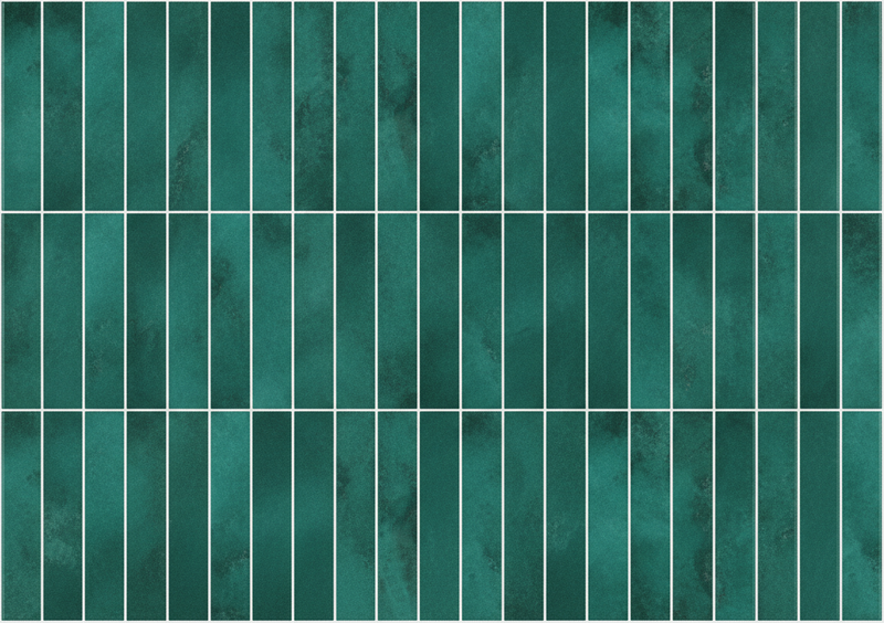 Tile sticker modern kitchen emerald - TenStickers
