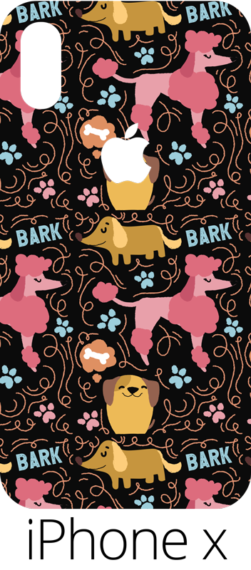 Hundemønster (iphone) iphone-dekal - Tenstickers