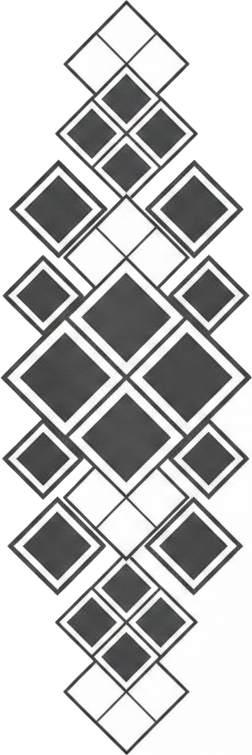 Folie duschwand mit geometrischem diamantmuster - TenStickers