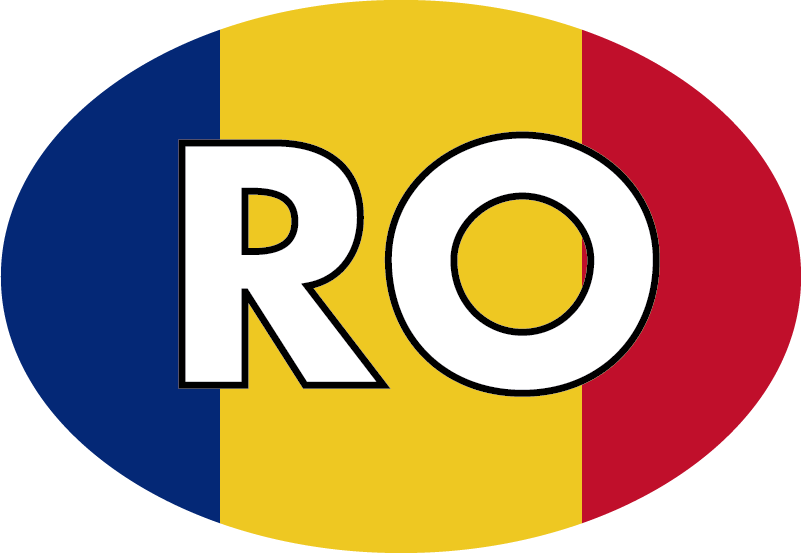 Ro și autocolantul de pavilion românesc - TenStickers