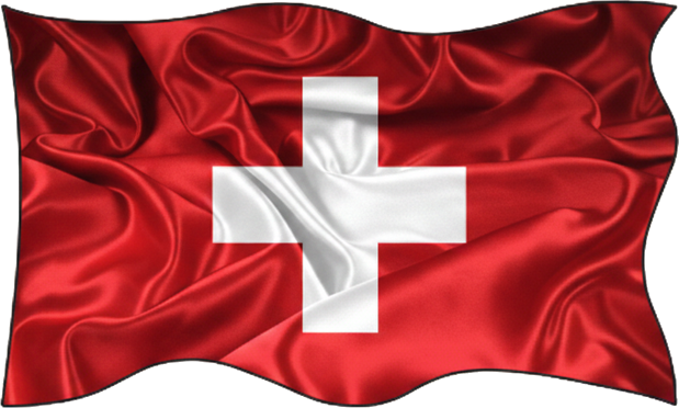 Adesivo per auto bandiera svizzera sventolante - TenStickers