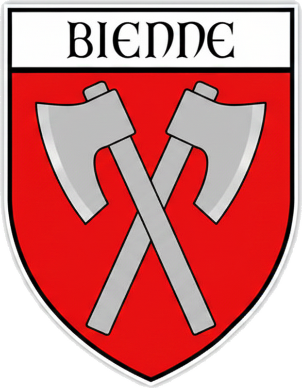 Autocollant voiture blason écusson de bienne - TenStickers