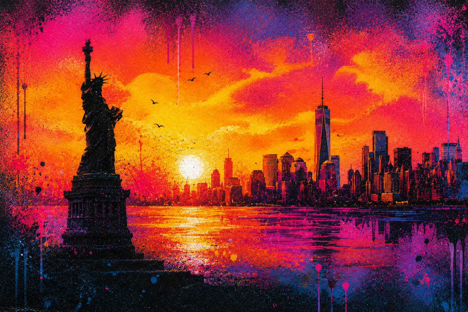 Laptop skin inspired by new york city graffiti - TenStickers