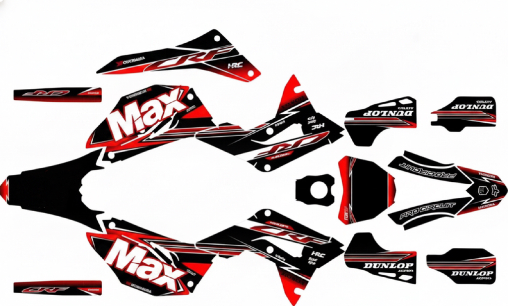 Kit gráfico motocross crf 250r 2017 a 2020 com nome - TenStickers