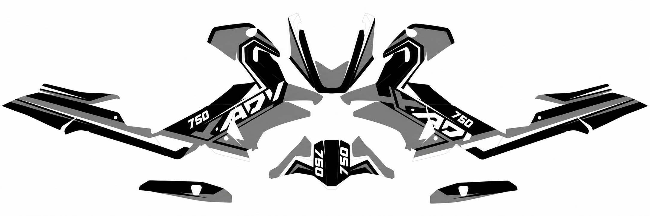 Kit déco moto enduro pour honda x adv 750 - TenStickers