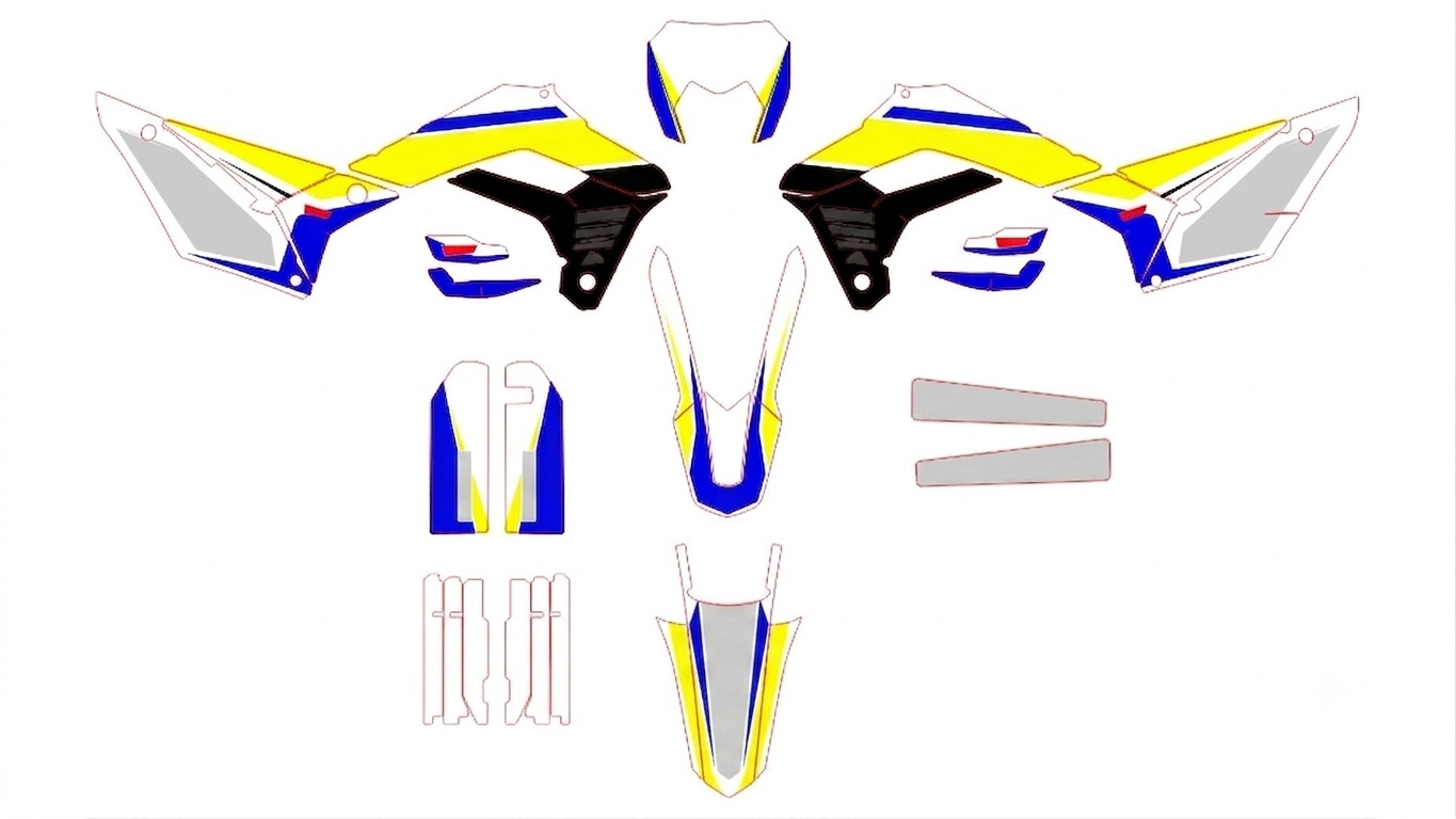 Motorbike graphic kit enduro sherco se / sef 2017-2023 poly - TenStickers