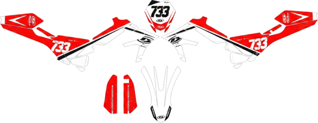 Motorbike graphic kit enduro beta x-trainer mitad - TenStickers
