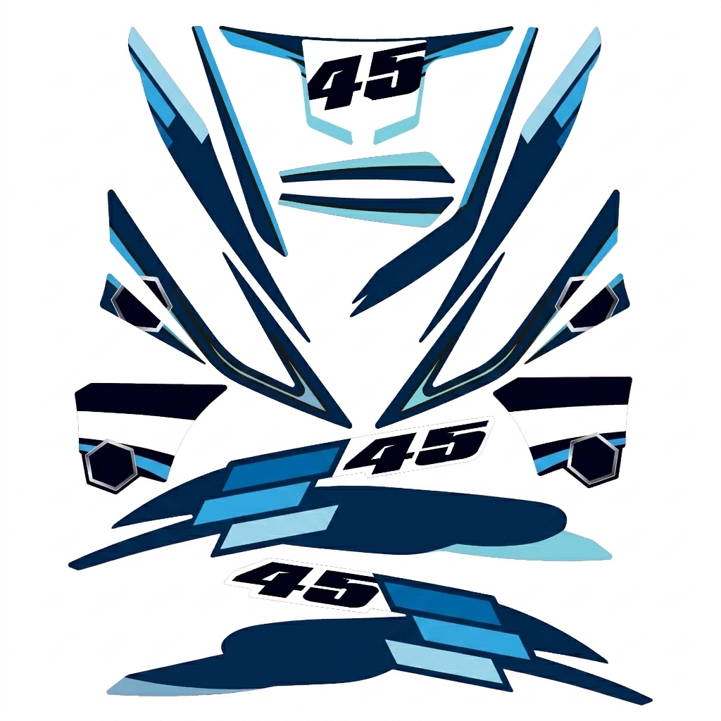 Motorbike graphic kit enduro piaggio zip / zip sp - TenStickers