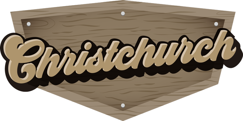 Christchurch plate vinyl banner - TenStickers